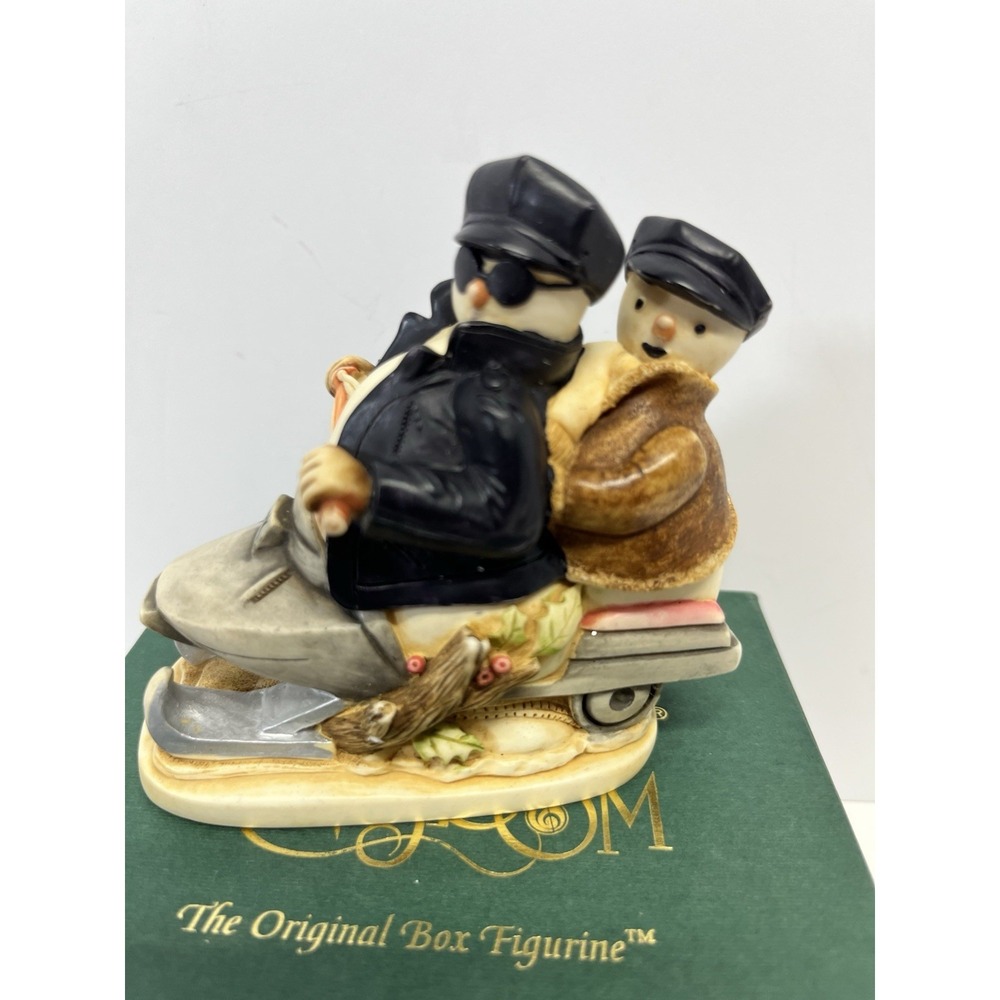 Harmony Kingdom "EASY SLIDER" SNOWMAN Box Figurine-Treasure Jests #TJSESN00